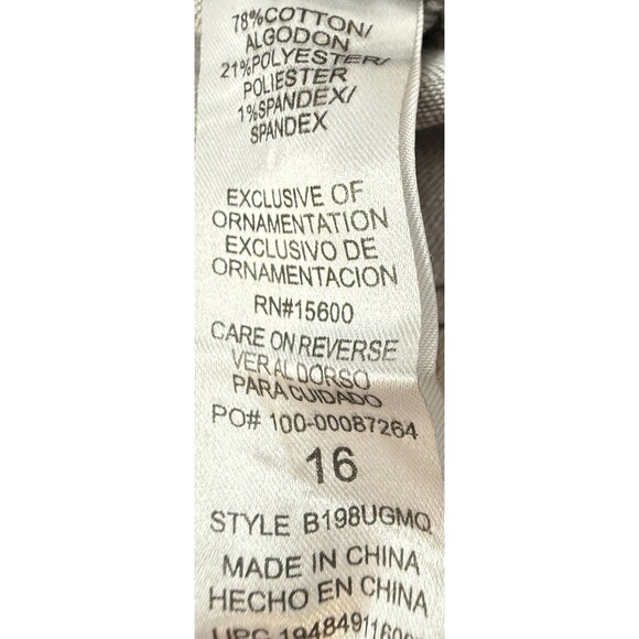 Democracy Ab-solution Gray Ankle Jeans Women’s 16 Stretch Slim Straight Mid Rise - Picture 8 of 10